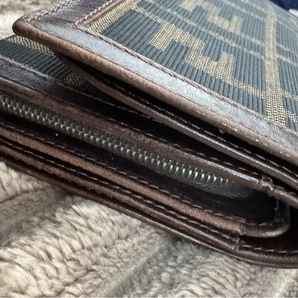 Fendi Jacquard & Leather Wallet - Picture 11 of 15